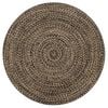vidaXL Tapete artesanal em juta preto e natural 90 cm