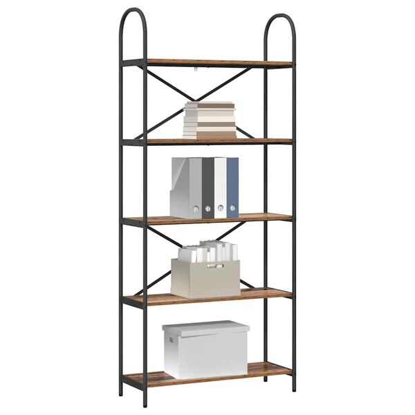 vidaXL Estante Madeira antiga 80 x 30 x 183 cm Madeira processada