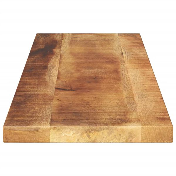 vidaXL Tampo de mesa retangular 100x40x3,8 cm mangueira &aacute;spera maci&ccedil;a