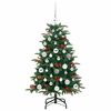 vidaXL &Aacute;rvore de Natal Artificial Verde 120 cm PVC, Metal e Pl&aacute;stico