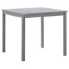 vidaXL Mesa de jardim 80x80x74 cm madeira de ac&aacute;cia maci&ccedil;a cinzento