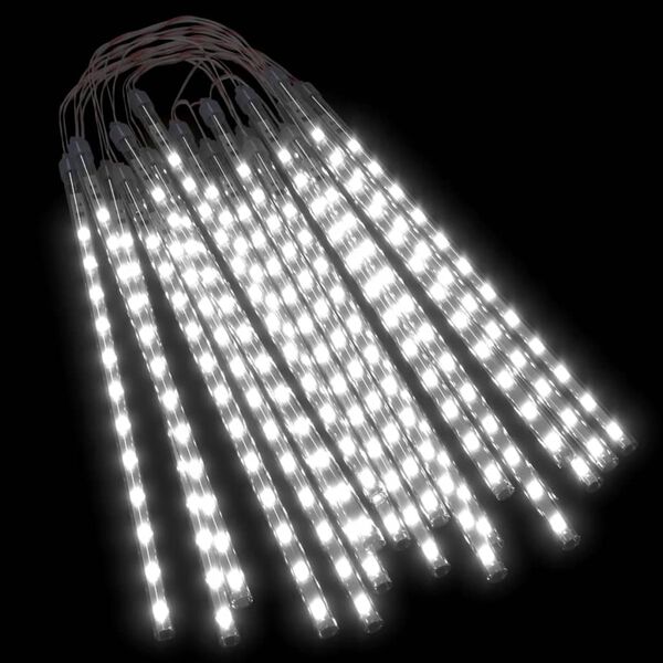 vidaXL Luzes meteoro 20 pcs 30 cm 480 luzes LED int./ext. branco frio