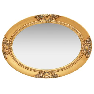 vidaXL Espelho de parede estilo barroco 50x70 cm dourado