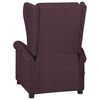 vidaXL Poltrona de massagens tecido roxo