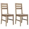 vidaXL Cadeiras de jantar 2 pcs madeira ac&aacute;cia maci&ccedil;a