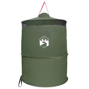 vidaXL Tenda de Banheiro Pop-up com Corda de Pendurar Verde
