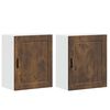 vidaXL Arm&aacute;rios parede cozinha 2 pcs Porto madeira de carvalho fumado
