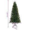 vidaXL &Aacute;rvore de Natal Artificial com 300 LEDs Verde 210 cm PE e PVC