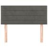 vidaXL Cabeceira de cama veludo 80x5x78/88 cm cinzento-escuro