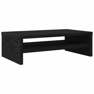 vidaXL Suporte para monitor em madeira de carvalho preto, 42 x 24 x 13 cm