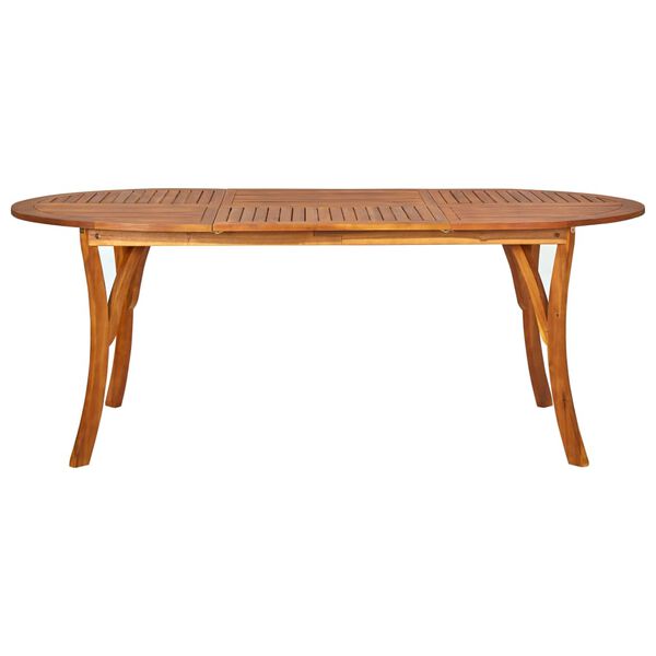 vidaXL Mesa de jardim 201x100x75 cm madeira de ac&aacute;cia maci&ccedil;a