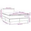 vidaXL Cama box spring c/ colch&atilde;o e LED 120x220 cm veludo verde-escuro