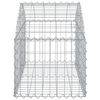 vidaXL Cesto gabião arqueado 100x50x40/60 cm ferro galvanizado