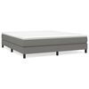 vidaXL Estrutura de cama com molas 180x200 cm tecido cinzento-escuro