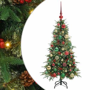 vidaXL &Aacute;rvore de Natal Articulada Artificial Verde 120 cm PE e PVC
