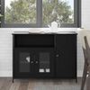 vidaXL Buffet Carvalho Preto 100 x 35 x 75 cm