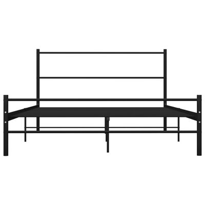 vidaXL Estrutura de cama 160x200 cm metal preto