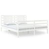 vidaXL Cama sem colch&atilde;o 180x200 cm madeira de pinho maci&ccedil;a branco