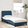 vidaXL Cama com colch&atilde;o 90x200 cm veludo azul