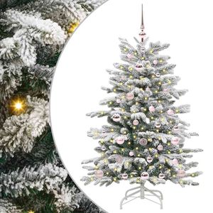 vidaXL &Aacute;rvore de Natal Articulada Artificial Branco 120 cm PE e PVC