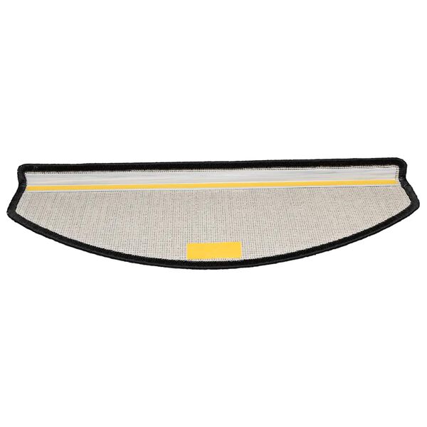 vidaXL Tapetes de escada 30 pe&ccedil;as 65x24x4 cm antracite meio redondo grande