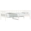 vidaXL Sof&aacute;-cama sem colch&atilde;o 90x190 cm madeira de pinho maci&ccedil;a branco
