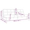 vidaXL Sof&aacute;-cama de 2 lugares tecido microfibra cinzento-escuro