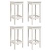 vidaXL 5 pcs conjunto de bar para jardim pinho maciço branco