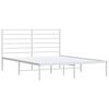 vidaXL Estrutura de cama com cabeceira 120x190 cm metal branco