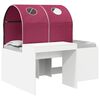 vidaXL Cama com T&uacute;nel 3 unid. Carvalho Artisian e Vermelho
