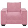 vidaXL Poltrona 100x78x84 cm veludo rosa