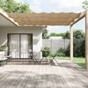 vidaXL Toldo vertical 140x800 cm tecido oxford cinza-acastanhado