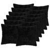 vidaXL Capa almofada 12 unid. HEERLEN Preto 45 x 45 cm