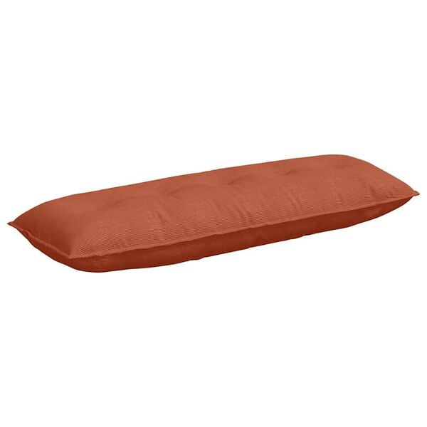 vidaXL Travesseiro para Costas Laranja Vermelho 140 x 50 cm