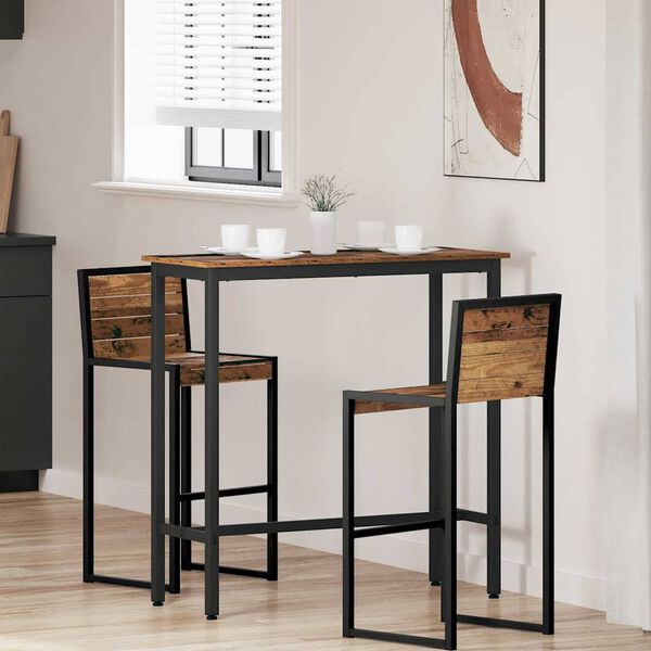 vidaXL mesa Madeira antiga 100 x 40 x 100,5 cm