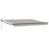 vidaXL Toldo retr&aacute;til Cinzento-claro 400 &times; 300 cm Poli&eacute;ster e Alum&iacute;nio