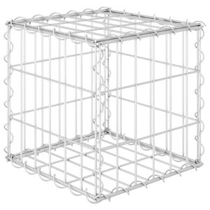 vidaXL Canteiro elevado/cubo gabi&atilde;o 30x30x30 cm fio de a&ccedil;o