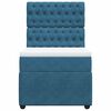 vidaXL Cama boxspring com colch&atilde;o 90x200 cm veludo azul