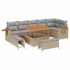 vidaXL Conjunto de Sof&aacute; de Jardim 11 unid. 9-N&uacute;mero de lugares