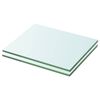 vidaXL Prateleiras 2 pcs 20x20 cm vidro transparente