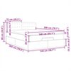 vidaXL Estrutura cama otomana colch&atilde;o 140x200cm tecido castanho escuro