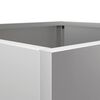 vidaXL Vaso/floreira 42x40x39 cm a&ccedil;o galvanizado prateado