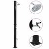 vidaXL Chuveiro solar 220 cm 20 L preto