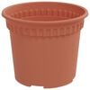 vidaXL Vaso Redondo para Flores 6 pcs Vermelho Tijolo &Oslash; 12,5 x 10 cm