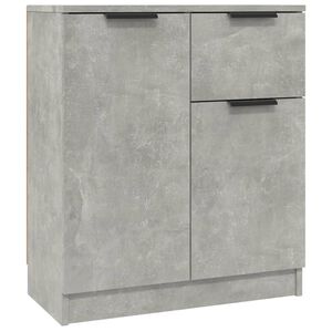 vidaXL Aparadores 2 pcs 60x30x70 cm madeira processada cinza cimento