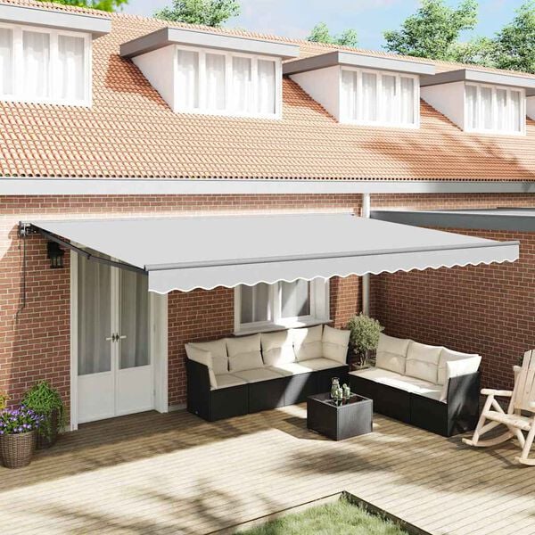 vidaXL Estrutura de Toldo Antracite 5 x 3 m Aço com Revestimento em Pó