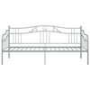 vidaXL Sof&aacute;-cama 90x200 cm metal cinzento