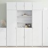vidaXL Arm&aacute;rio alto 80x42,5x185 cm deriv. de madeira branco
