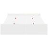 vidaXL Estrado de cama com arruma&ccedil;&atilde;o com cabeceira Branco 120 x 190 cm