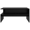 vidaXL Mesa de centro Carvalho Preto 90 x 55 x 42,5 cm